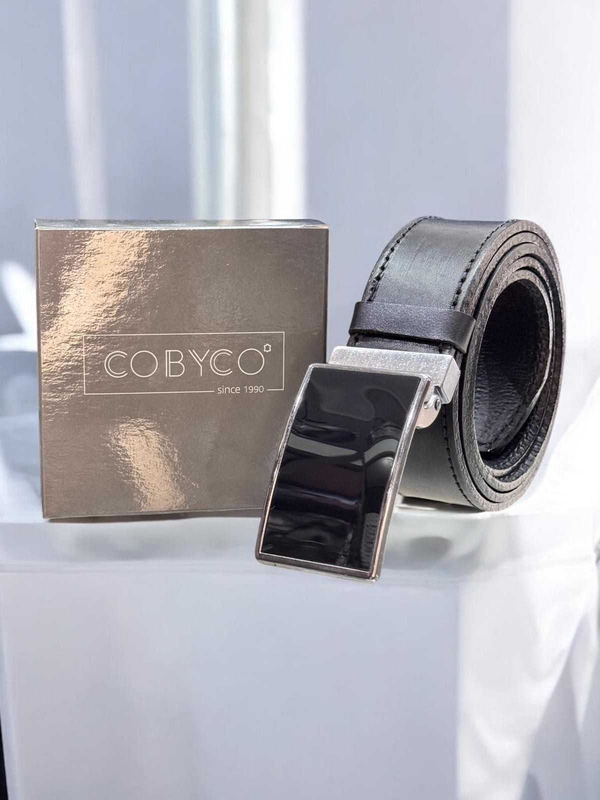 Cobyco Ručno pravljeni kaiš, Kožni, Crni