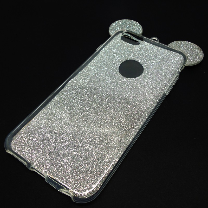 Maska za telefon Apple iPhone 6 Plus, TPU, Ears, Srebrna