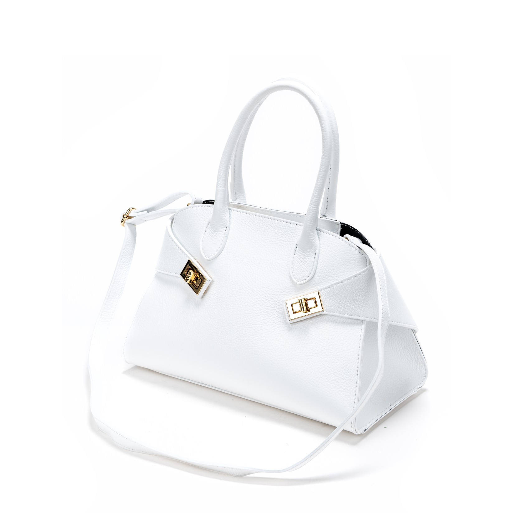 Claudia Ženska kožna torba 9011D, Bela