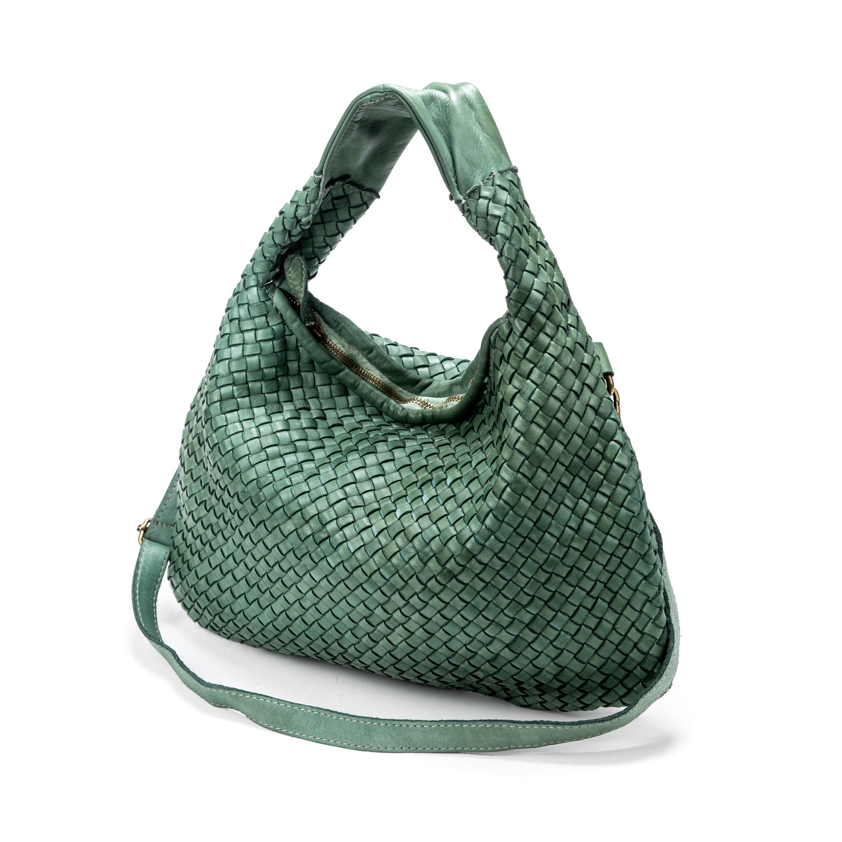 Claudia Ženska kožna torba 9002, Zelena