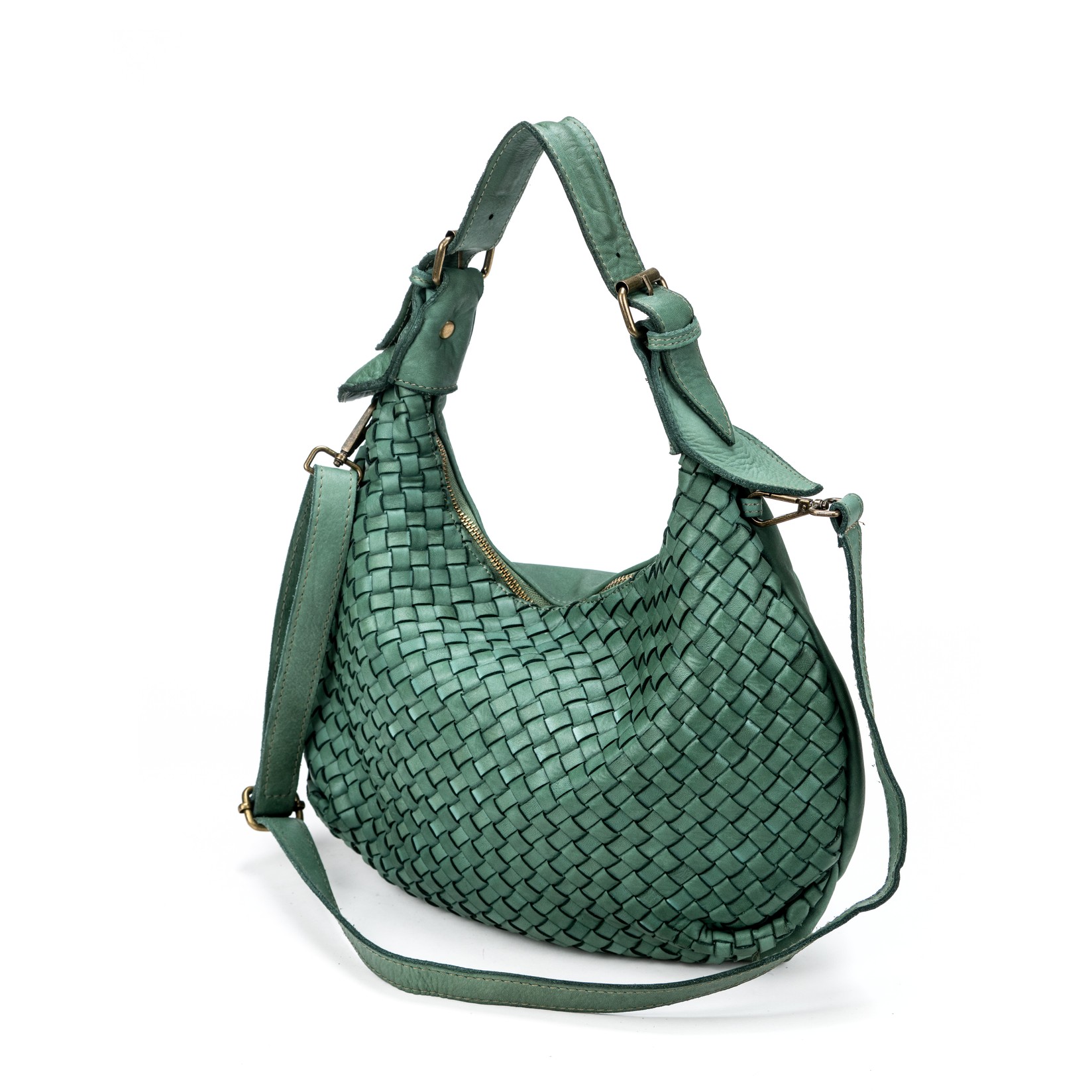 Claudia Ženska kožna torba 9003, Zelena