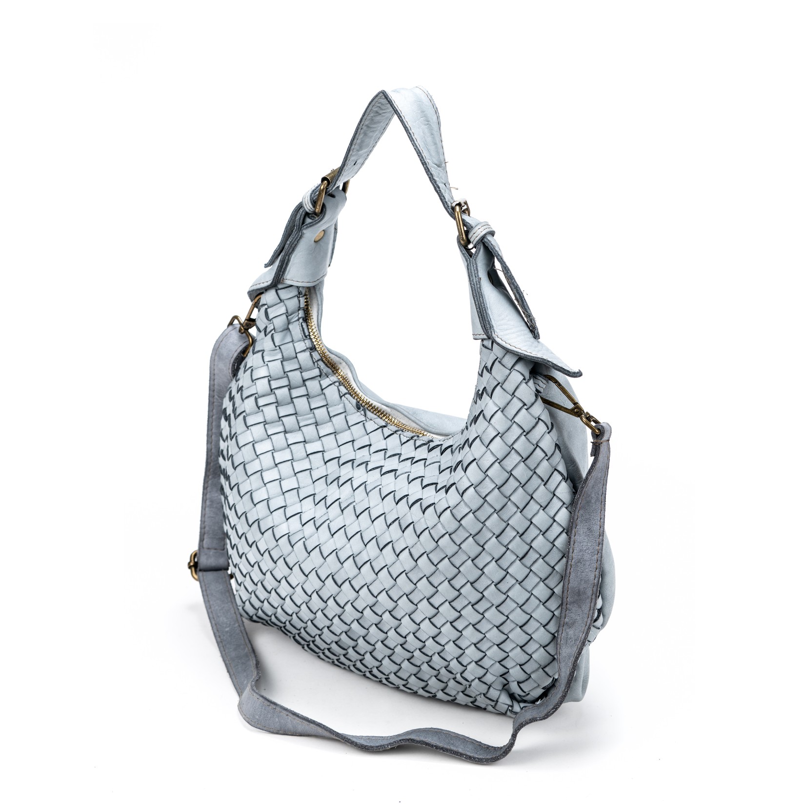 Claudia Ženska kožna torba 9003, Svetloplava