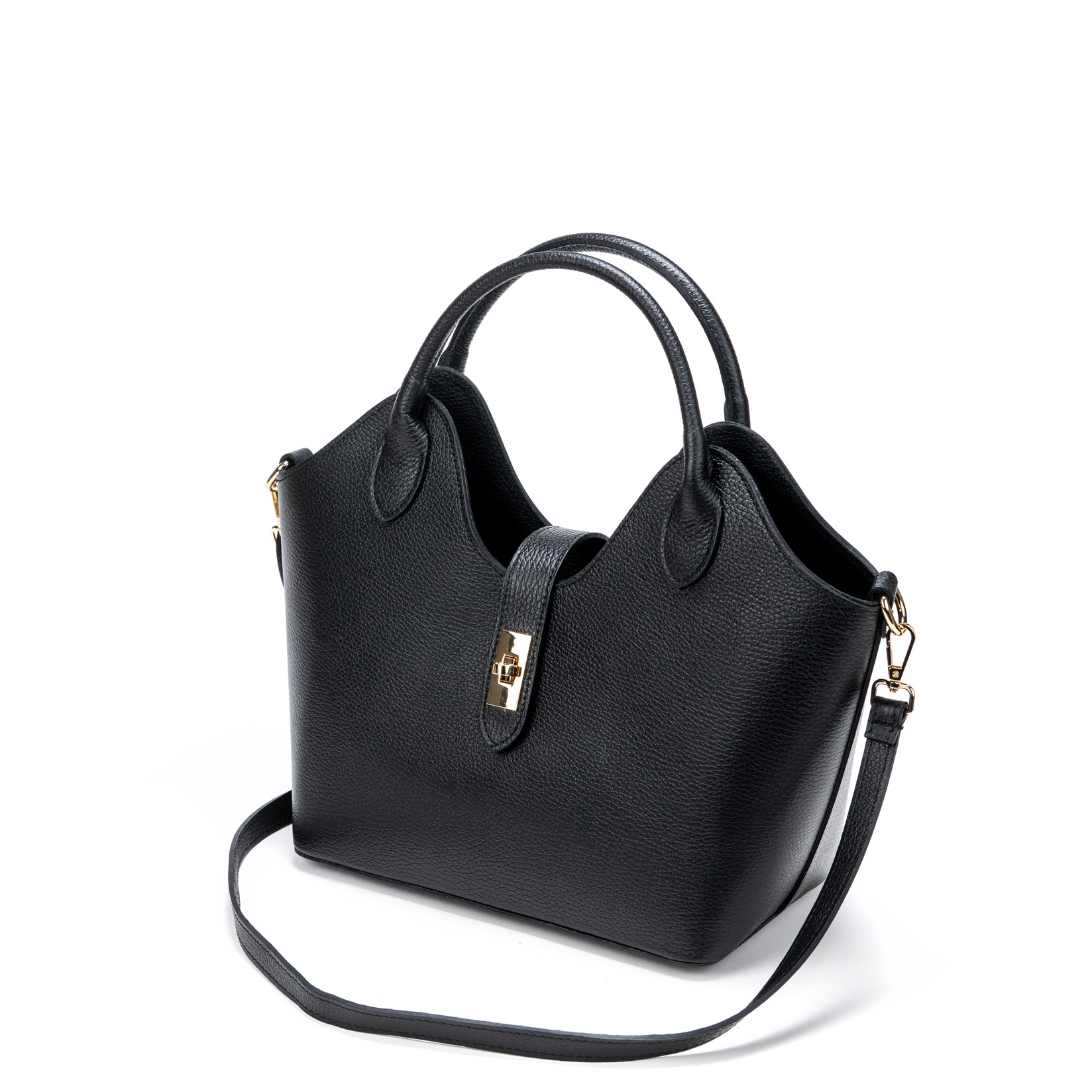 Claudia Ženska kožna torba 55C193, Crna