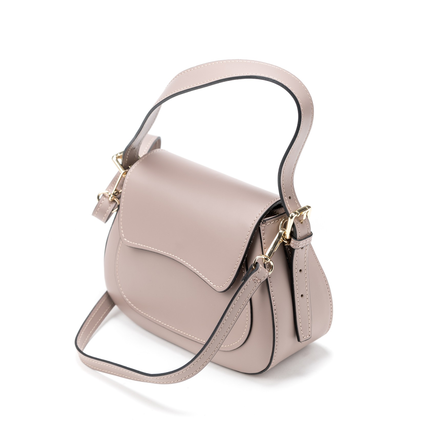 Claudia Ženska kožna torba 3573, Prljavo roze