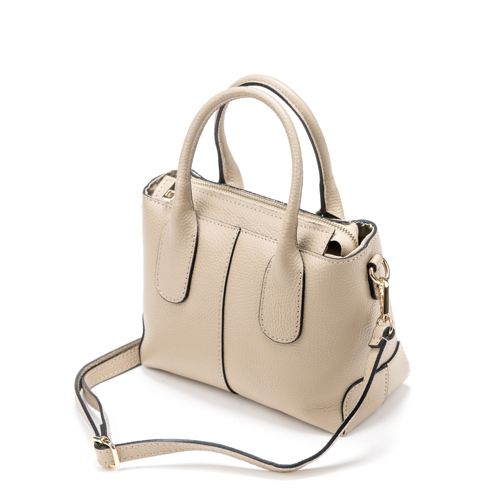 Claudia Ženska kožna torba 3569, Krem