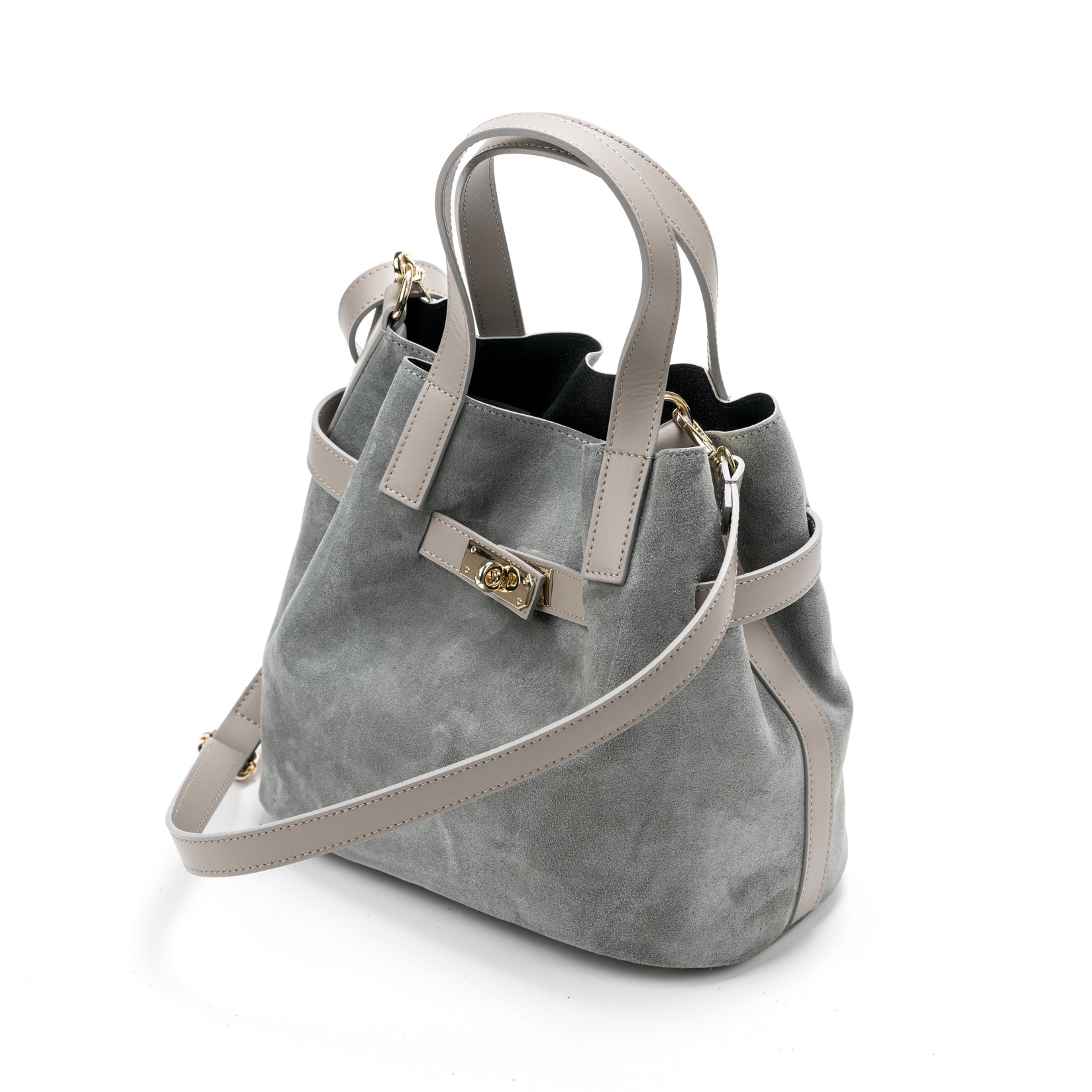 Claudia Ženska kožna torba 3634, Siva