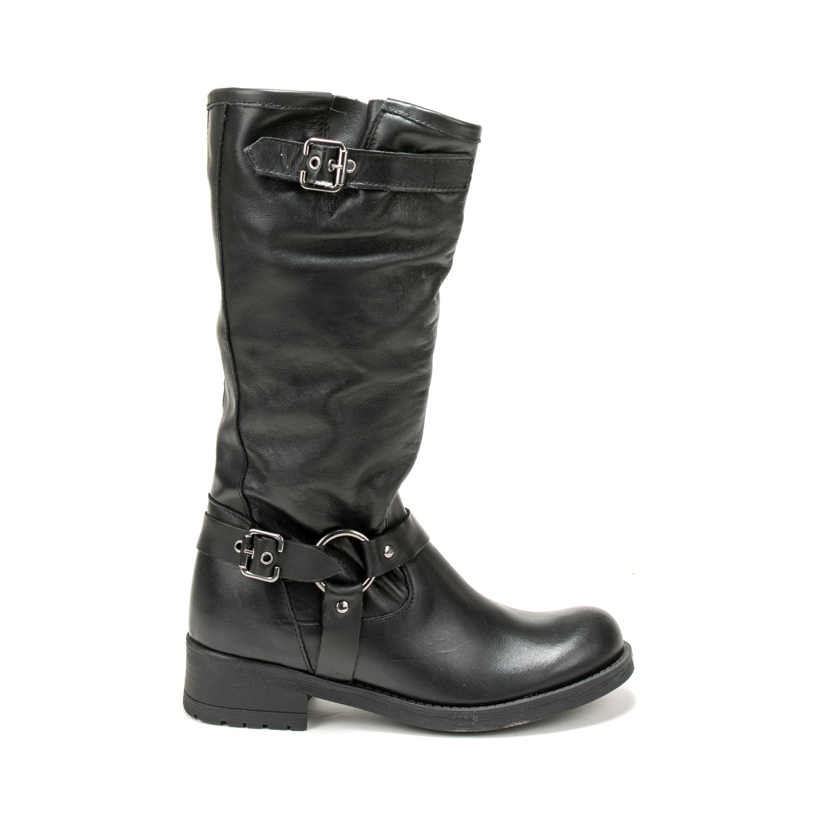 Debutto Ženske čizme na štiklu 1432, Kožne, Crne