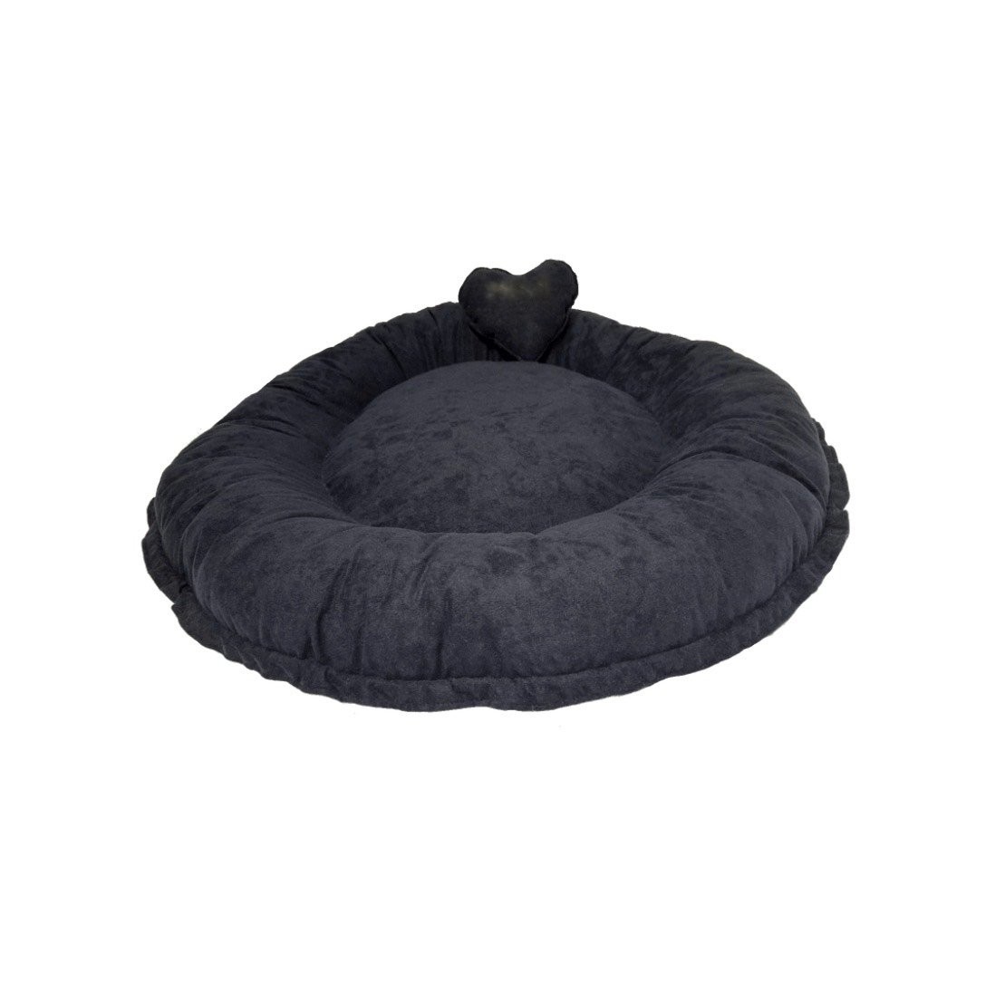 SPOTT PET Jastuk gnezdo za kućne ljubimce, prečnik 80cm, Mikrofiber štof i memori pena, Teget