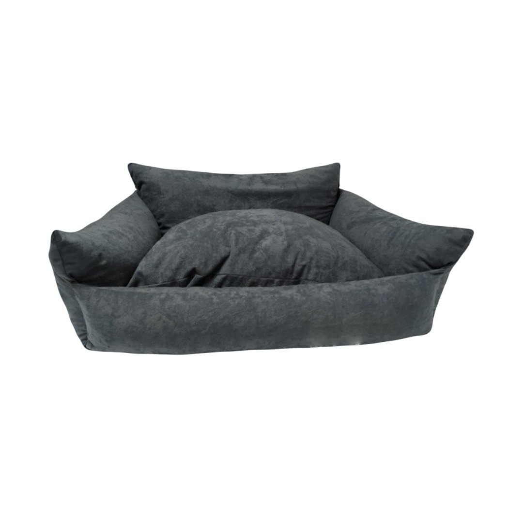 SPOTT PET Fotelja za kućne ljubimce, 110/70 XXL, Mikrofiber štof i memori pena, Siva