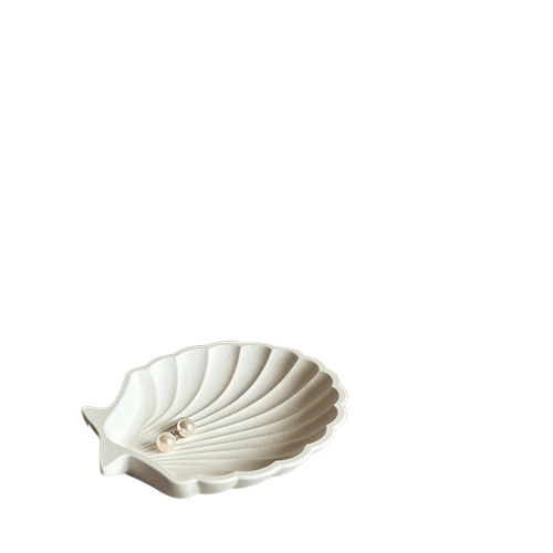 Marfeja Gift Shop Dekorativna Tacna Školjka, Bela