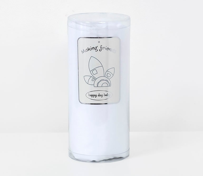 Tri drugara Jednobojni čaršaf za krevetac, Beli