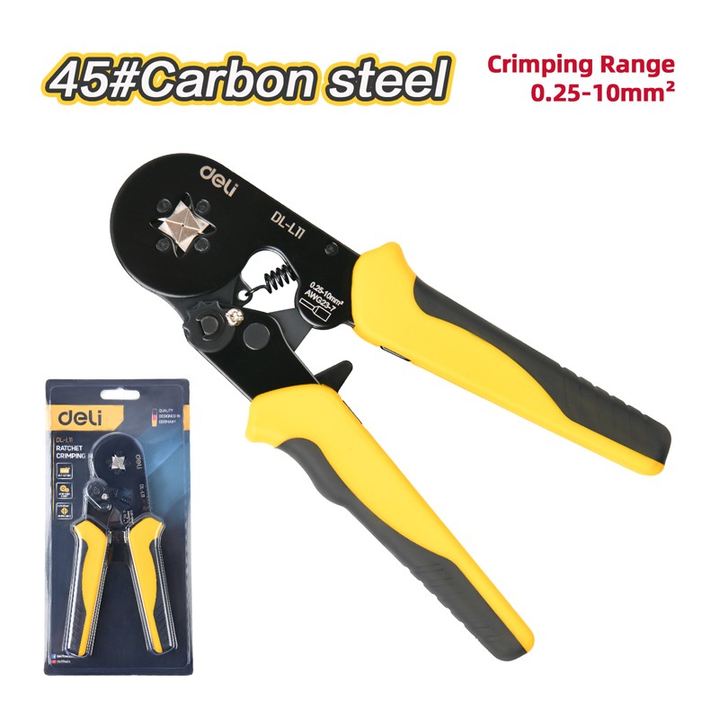 DELI Klešta za krimpovanje EDL-L11, 0.25-10mm²
