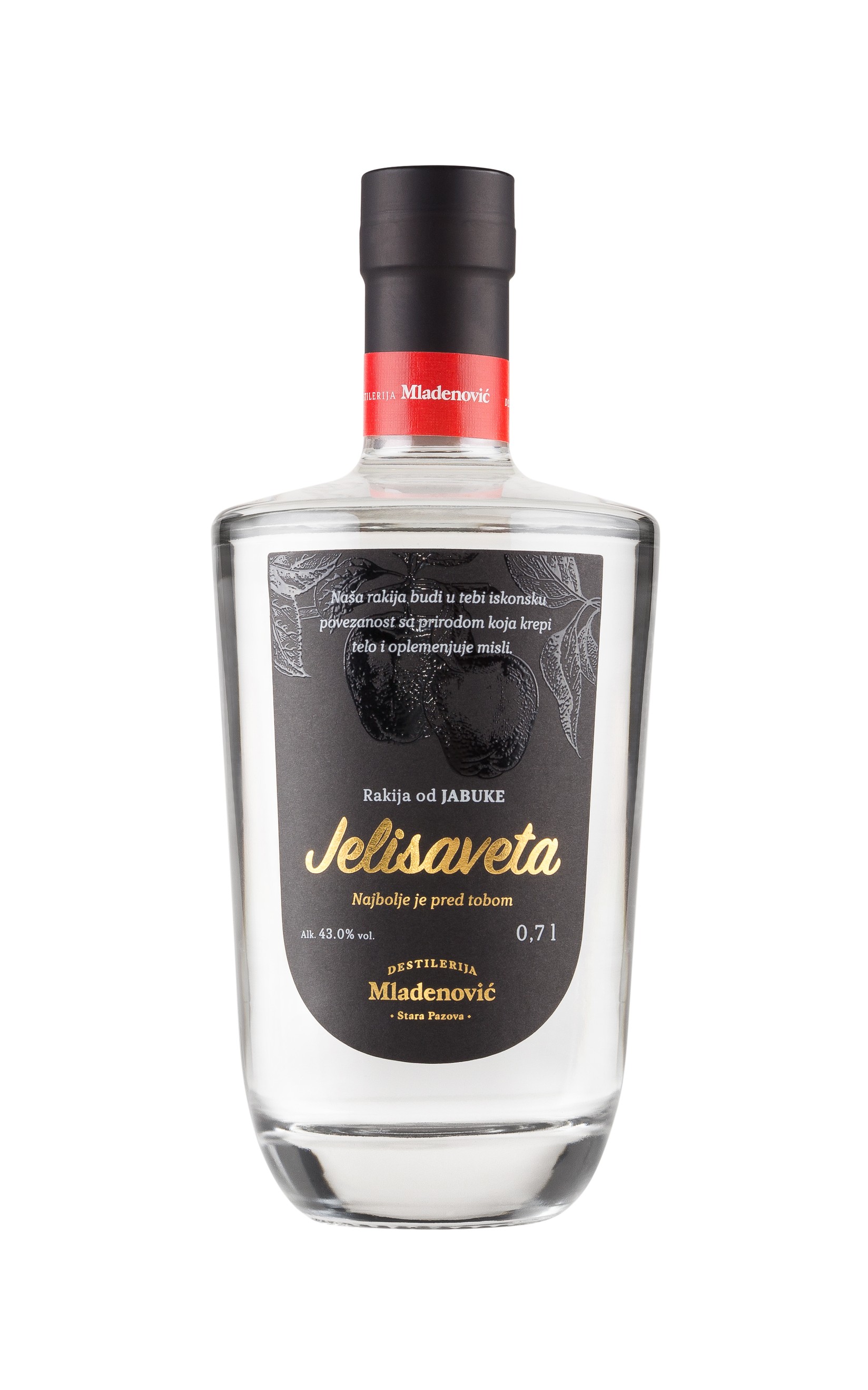 DESTILERIJA MLADENOVIĆ Rakija od jabuke Jelisaveta, 0.7l