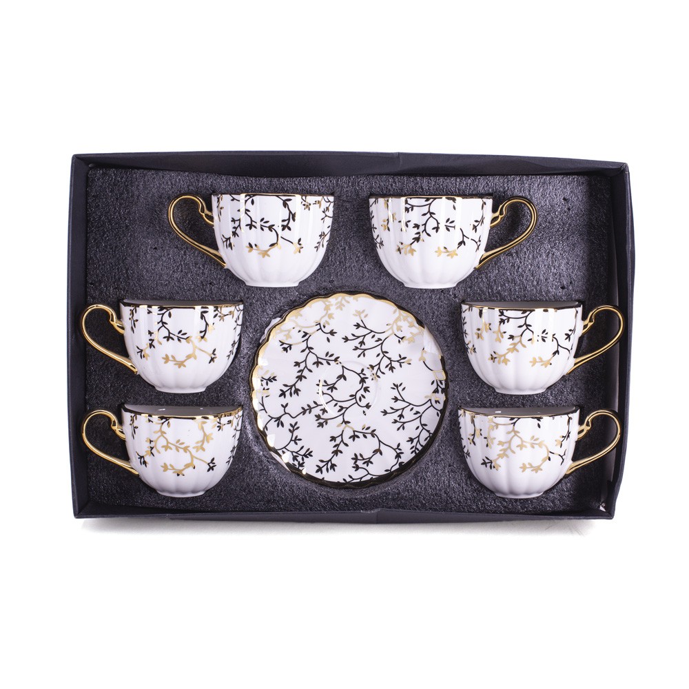 DIKER HOME Porcelanske šolje, 6 komada, Bele