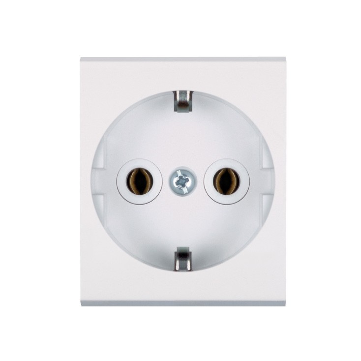 Dvopolna utičnica bela