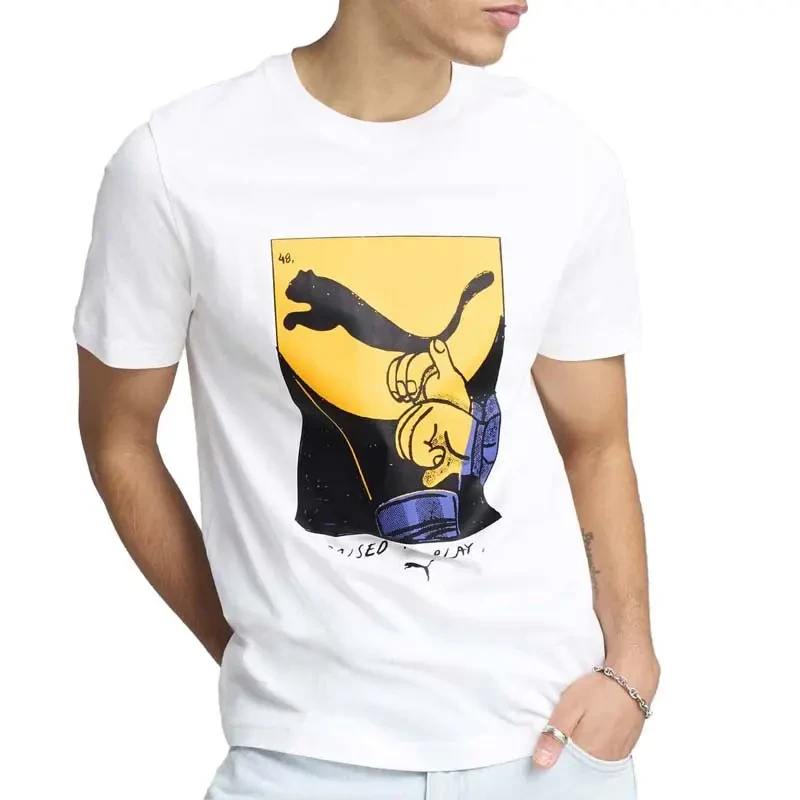 Puma Muška majica Graphics Shadow, Bela