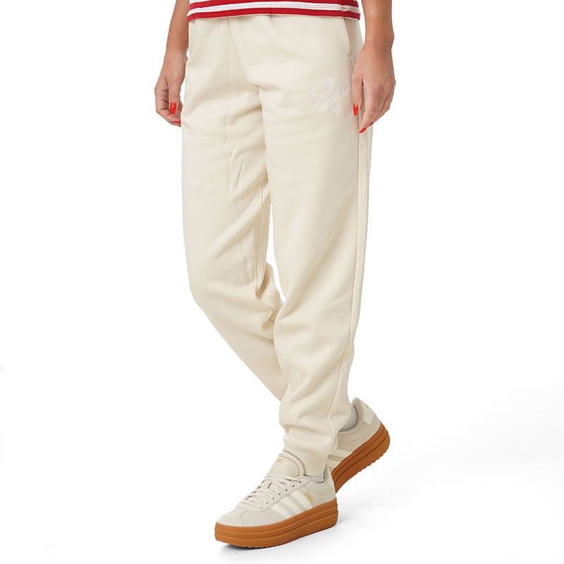Puma Donji deo trenerke za devojčice Puma Ess Script Sweatpants Fl G, Krem