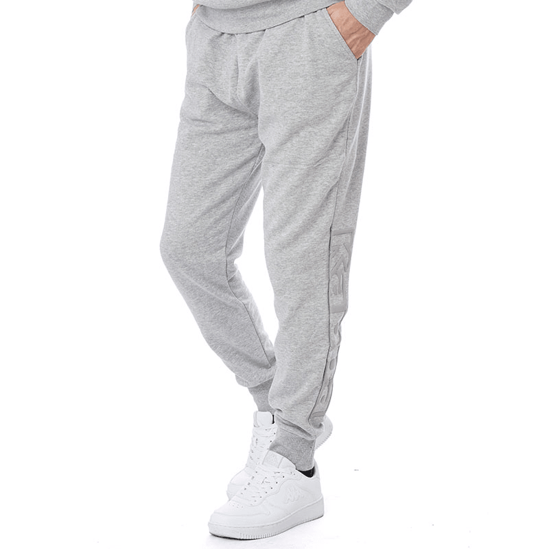 Kappa Muški donji deo trenerke Logo Bipant Slim, Sivi