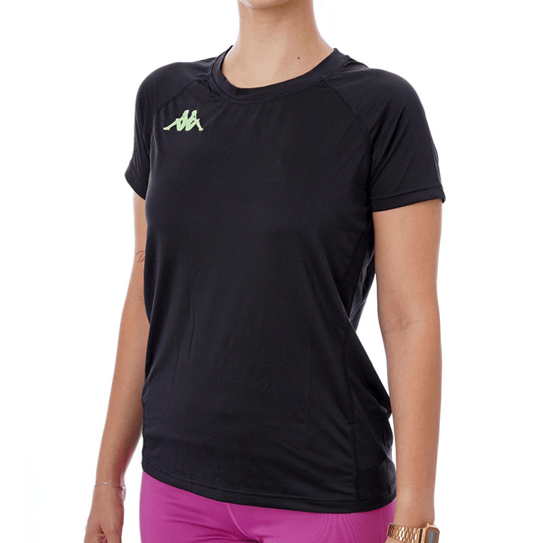 Kappa Ženska majica za trening Kombat Fiba, Crna