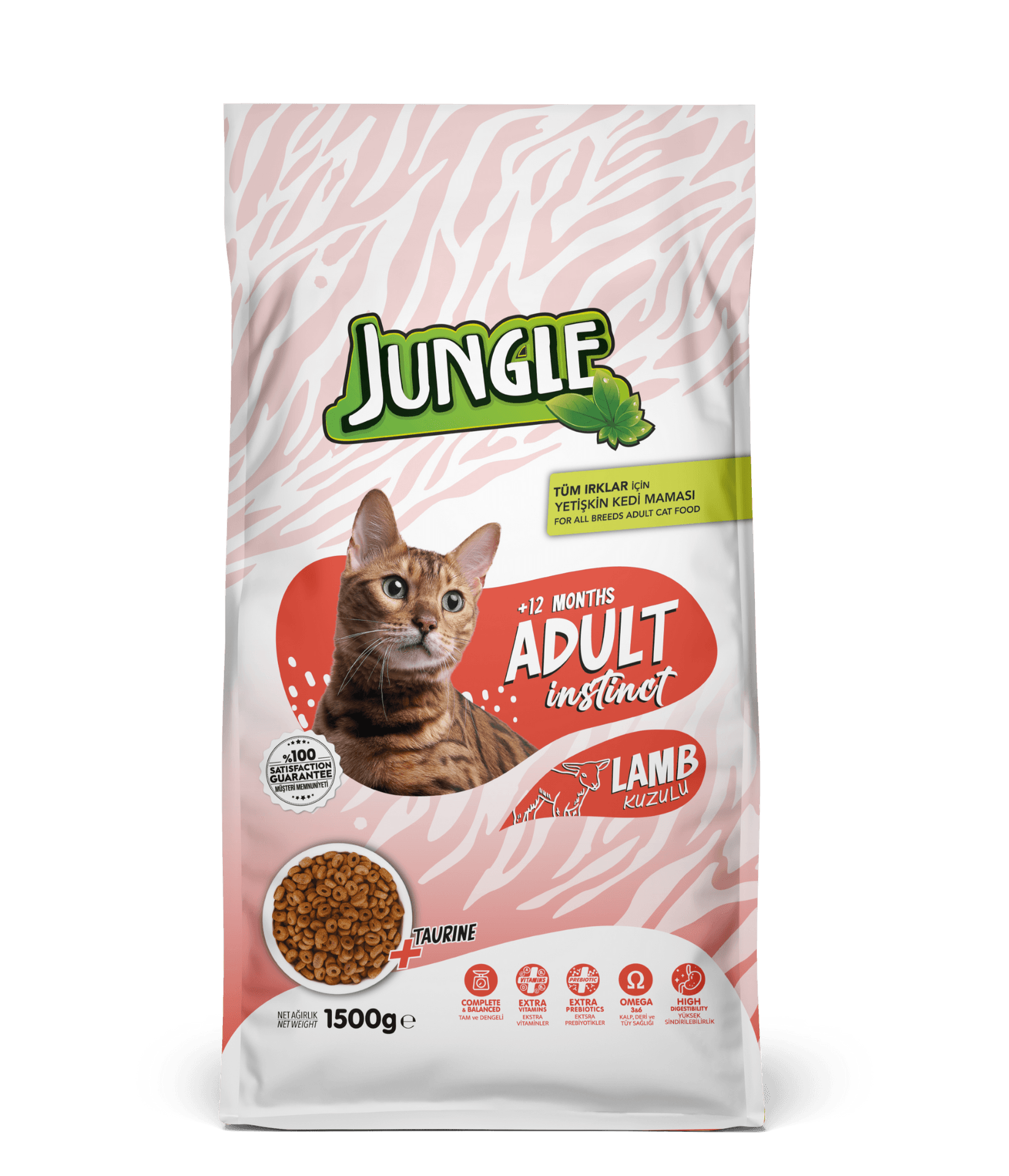 JUNGLE Hrana za odrasle mačke JNGP-022 JAGNJETINA