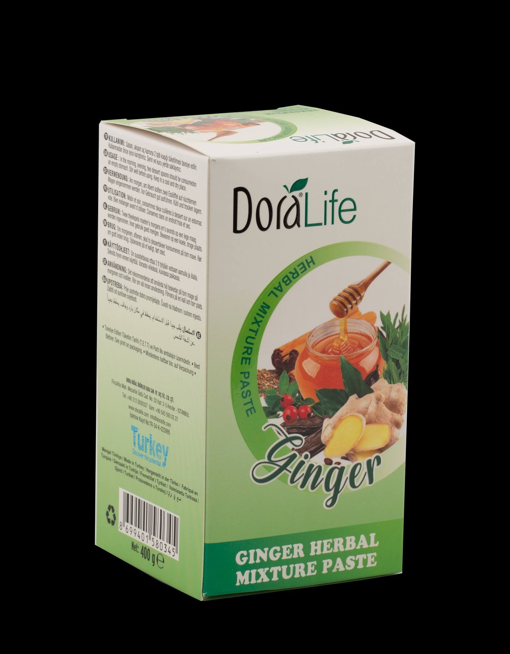 DORALIFE Zaslađeni proizvod sa đumbirom i začinskim biljem 400g