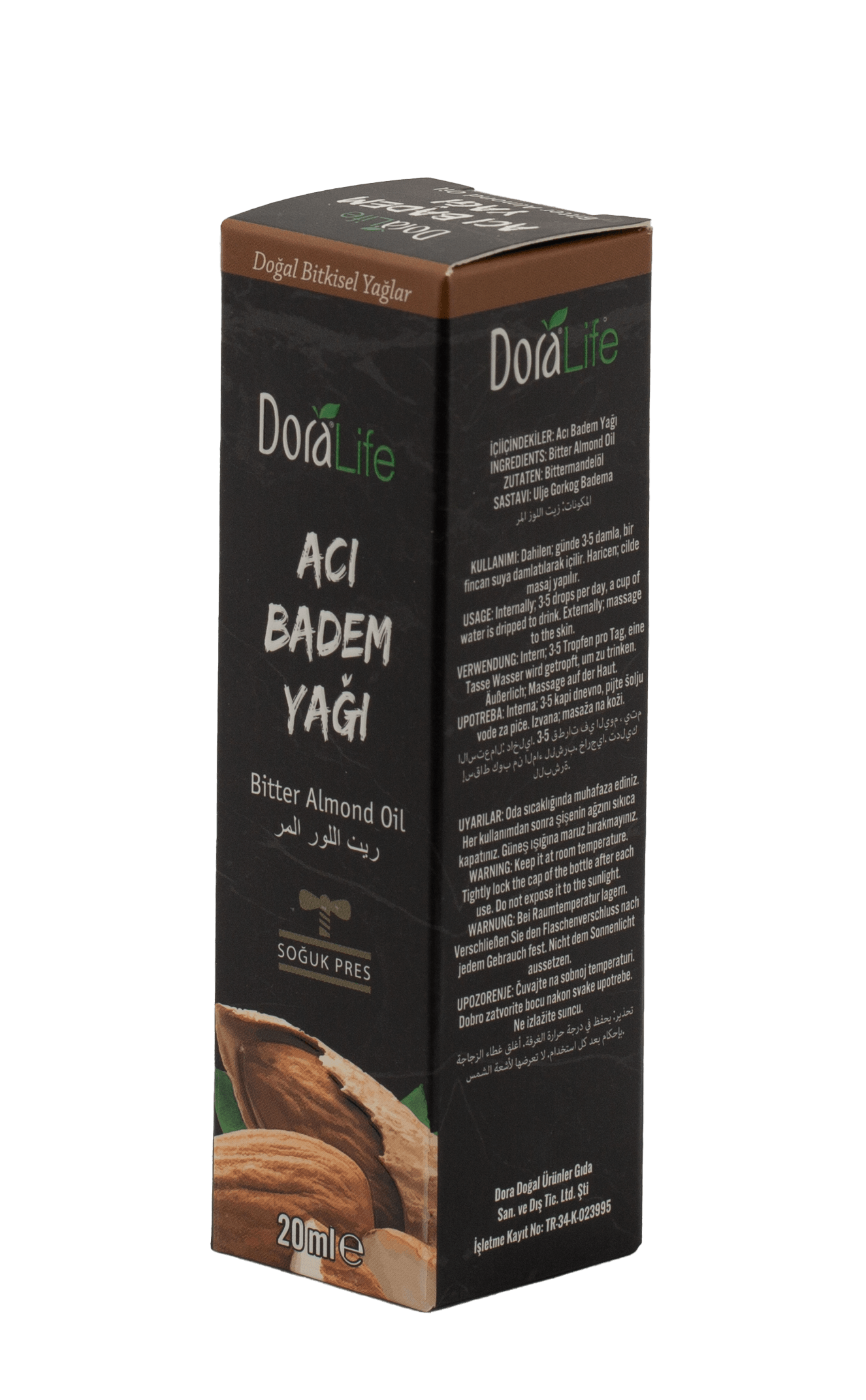 DORALIFE Jestivo biljno ulje gorkog badema 20ml