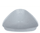 Ugaoni toalet za glodare, Otvoren, 16 x 7 x 12 cm Sivi