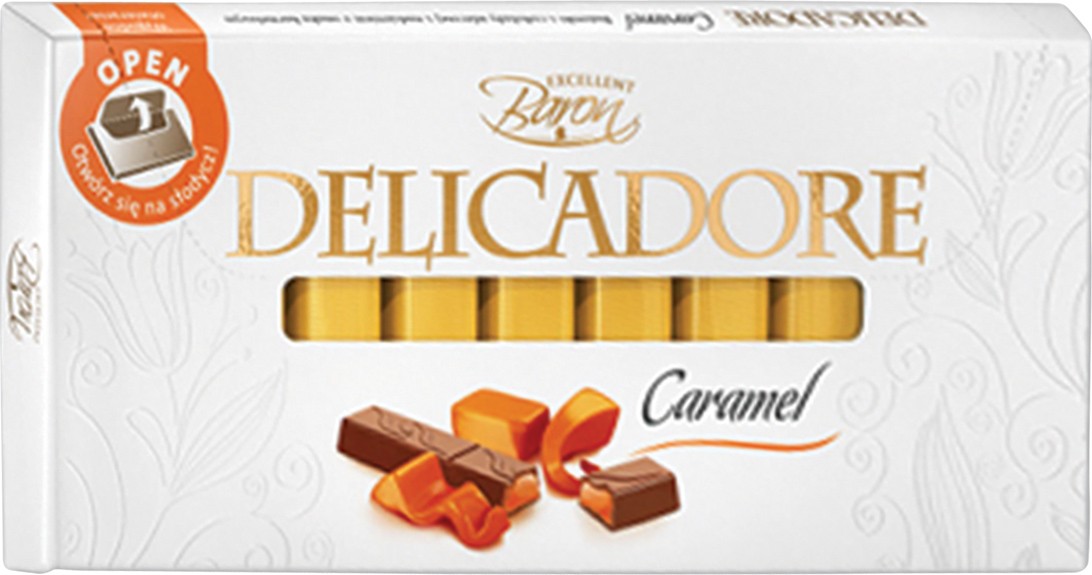 BARON DELICADORE Čokolada sa karamelom u štanglicama, 200g