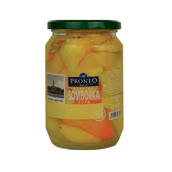PRONTO Barena paprika, Žuta somborka, 720ml
