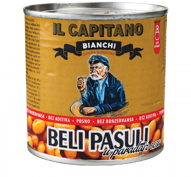 IL CAPITANO Beli pasulj u paradajz sosu, 425ml