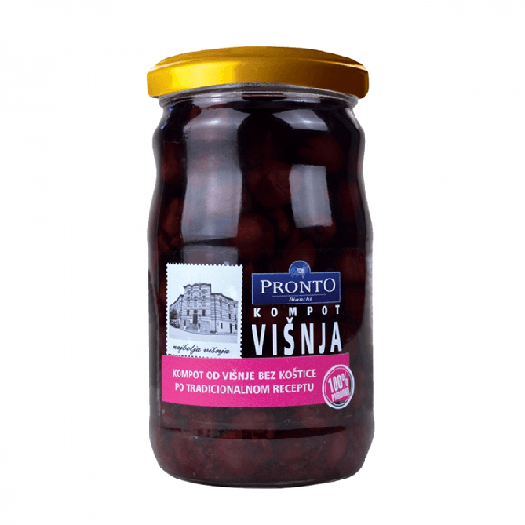 PRONTO Kompot od višnje bez koštice, 720ml