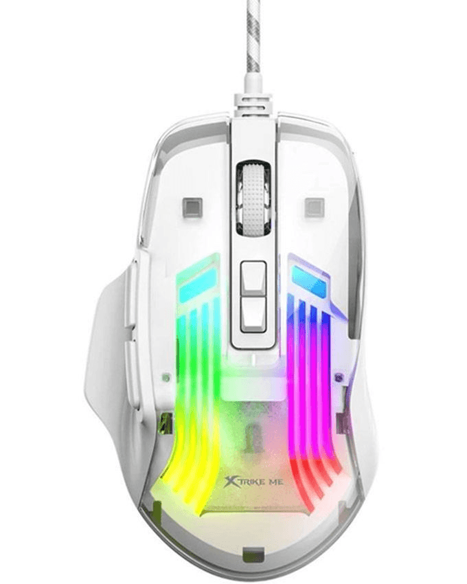 XTRIKE GM319 Gejmerski miš RGB, Beli