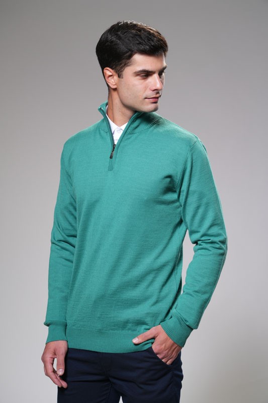 EDI Muški džemper tirkizni
