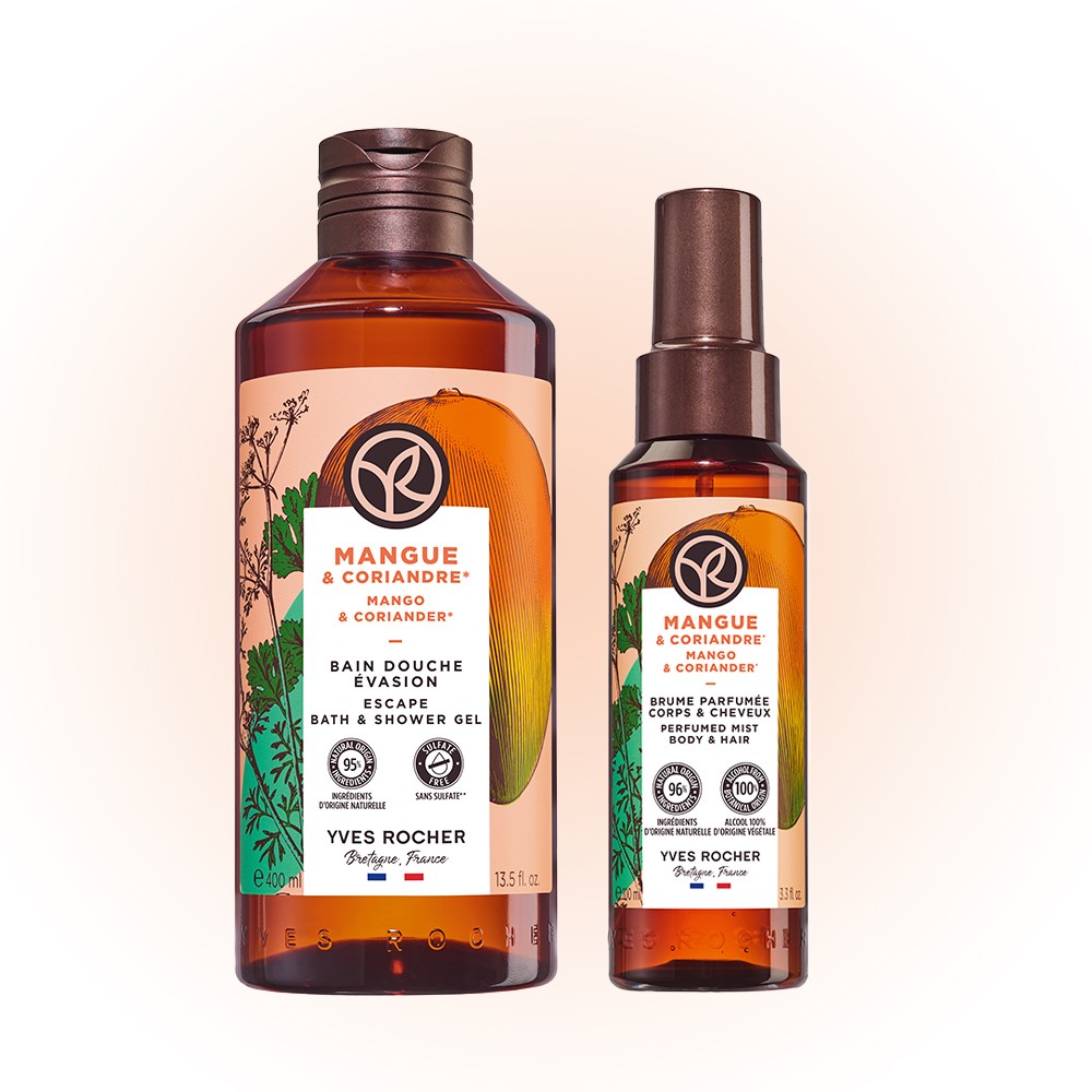 Yves Rocher Ženski set Mango i korijander, 500 ml