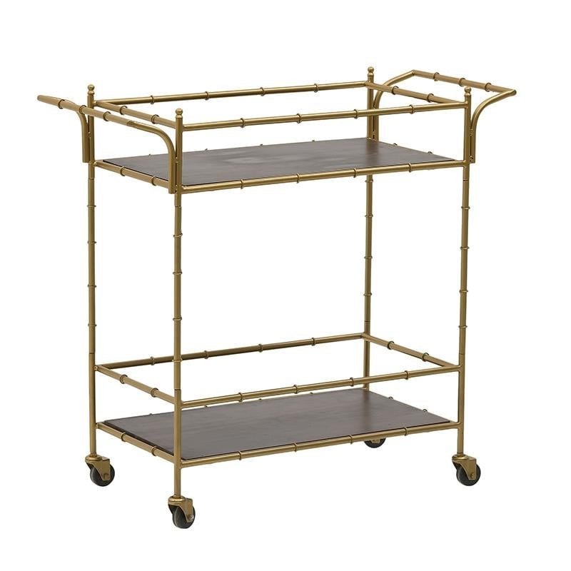 Ena Metalna kolica za piće 84x36x79cm, Braon