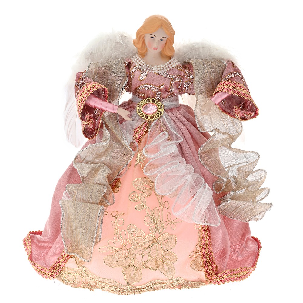 ENA Novogodišnji Vrh za jelku Anđeo, Roze