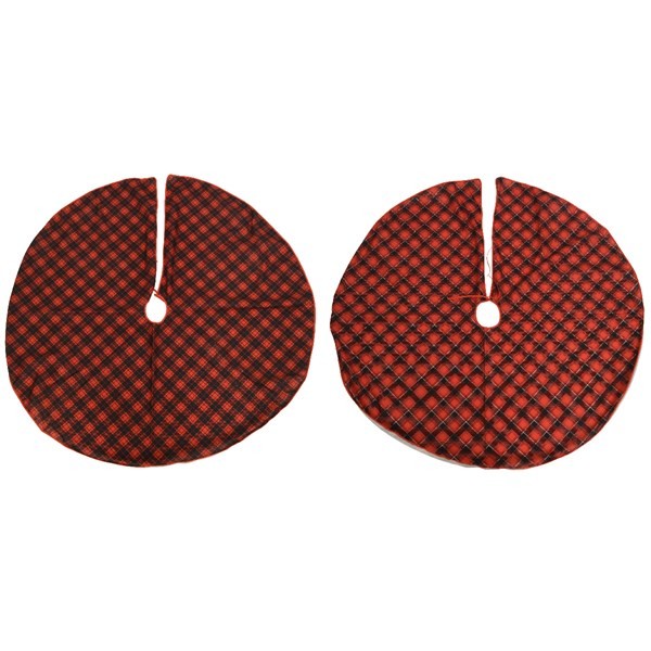 ENA Novogodišnje podloge za jelku, 2 komada, Crvene