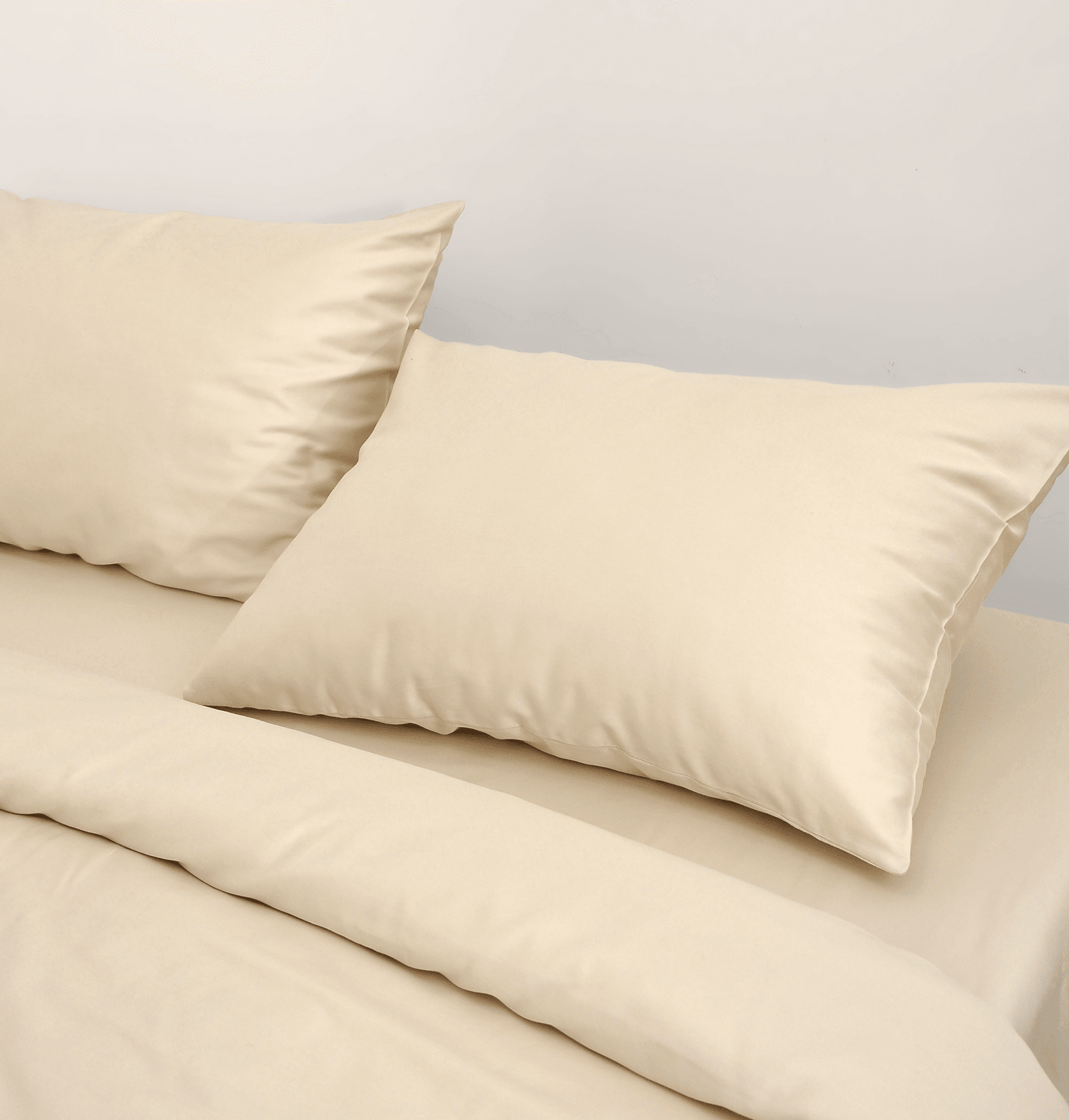Esens Komplet posteljine, Pamuk Saten, 180×200cm, 4 dela, Vanila
