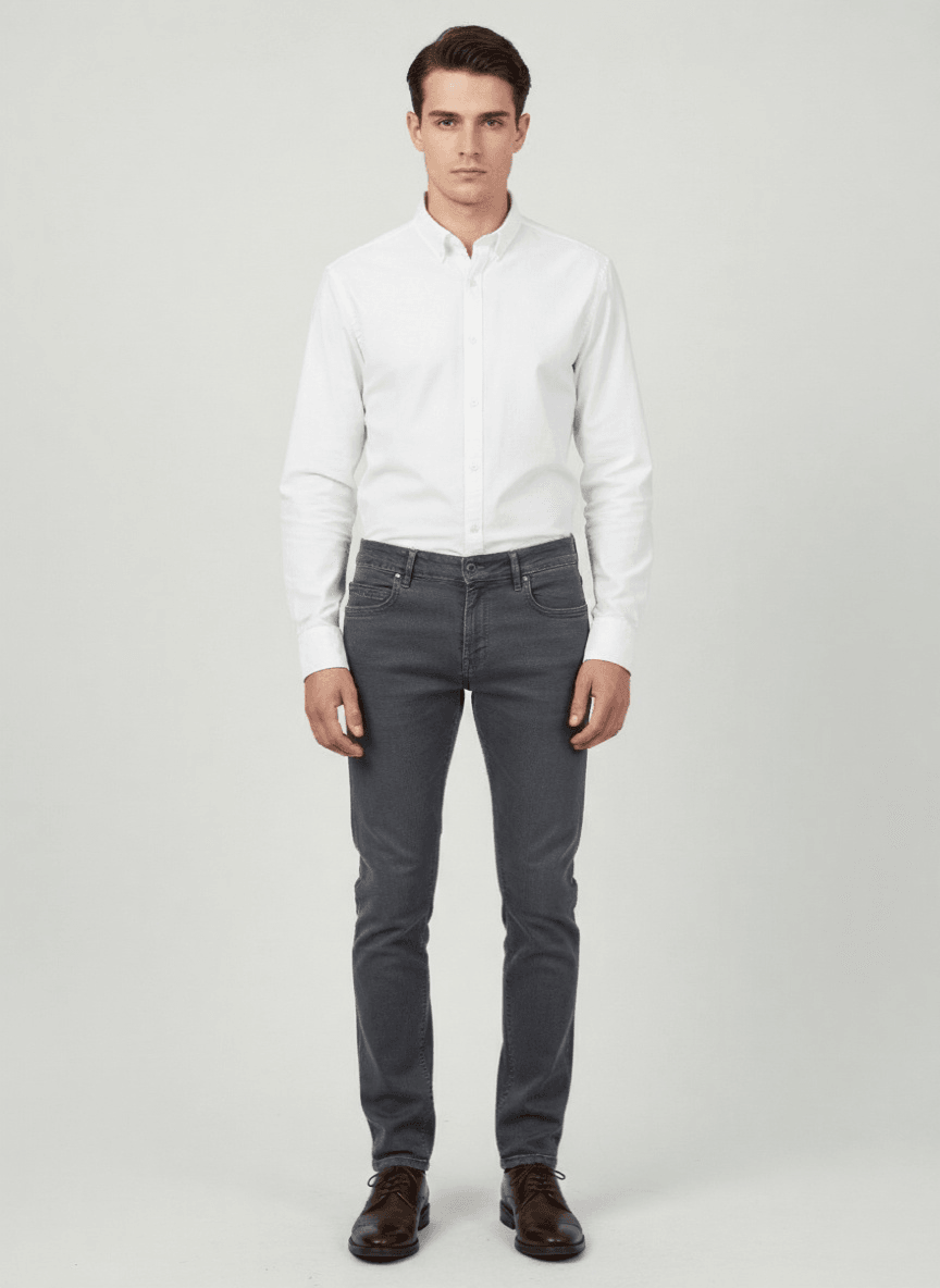 Elit Muške farmerke Regular fit , Sive