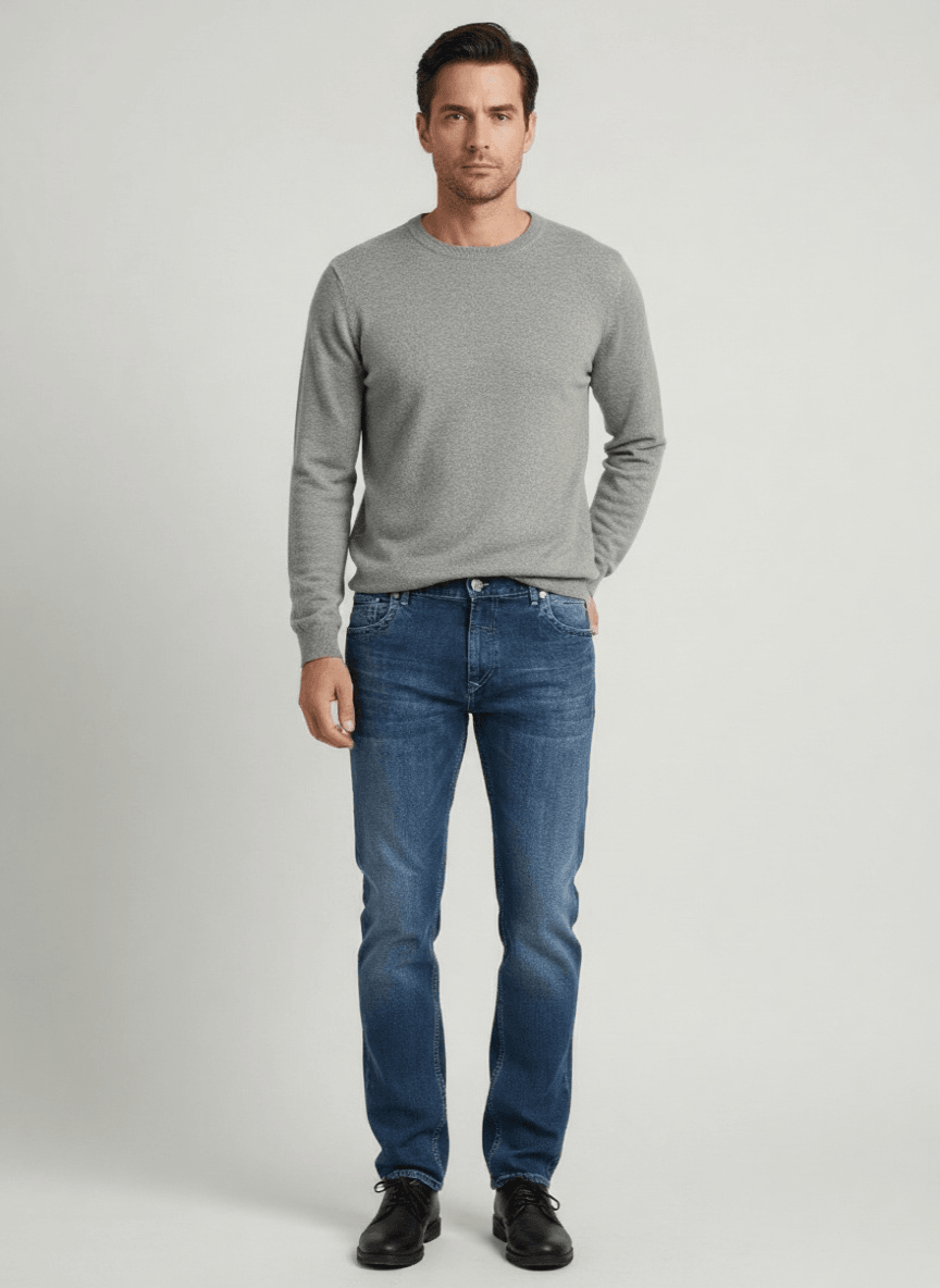 Elit Muške farmerke Regular fit, Teget