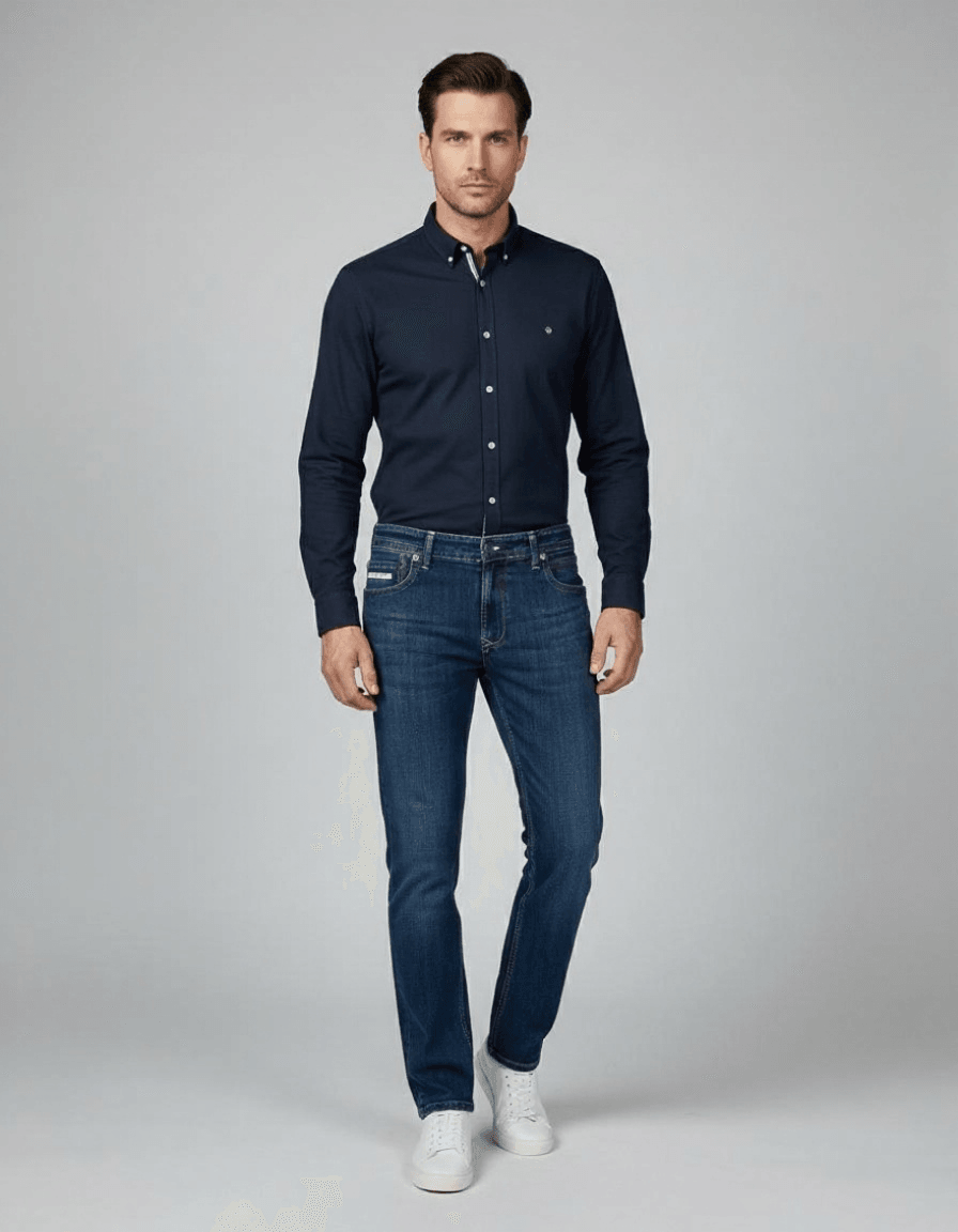 Elit Muške farmerke Regular fit , Teget