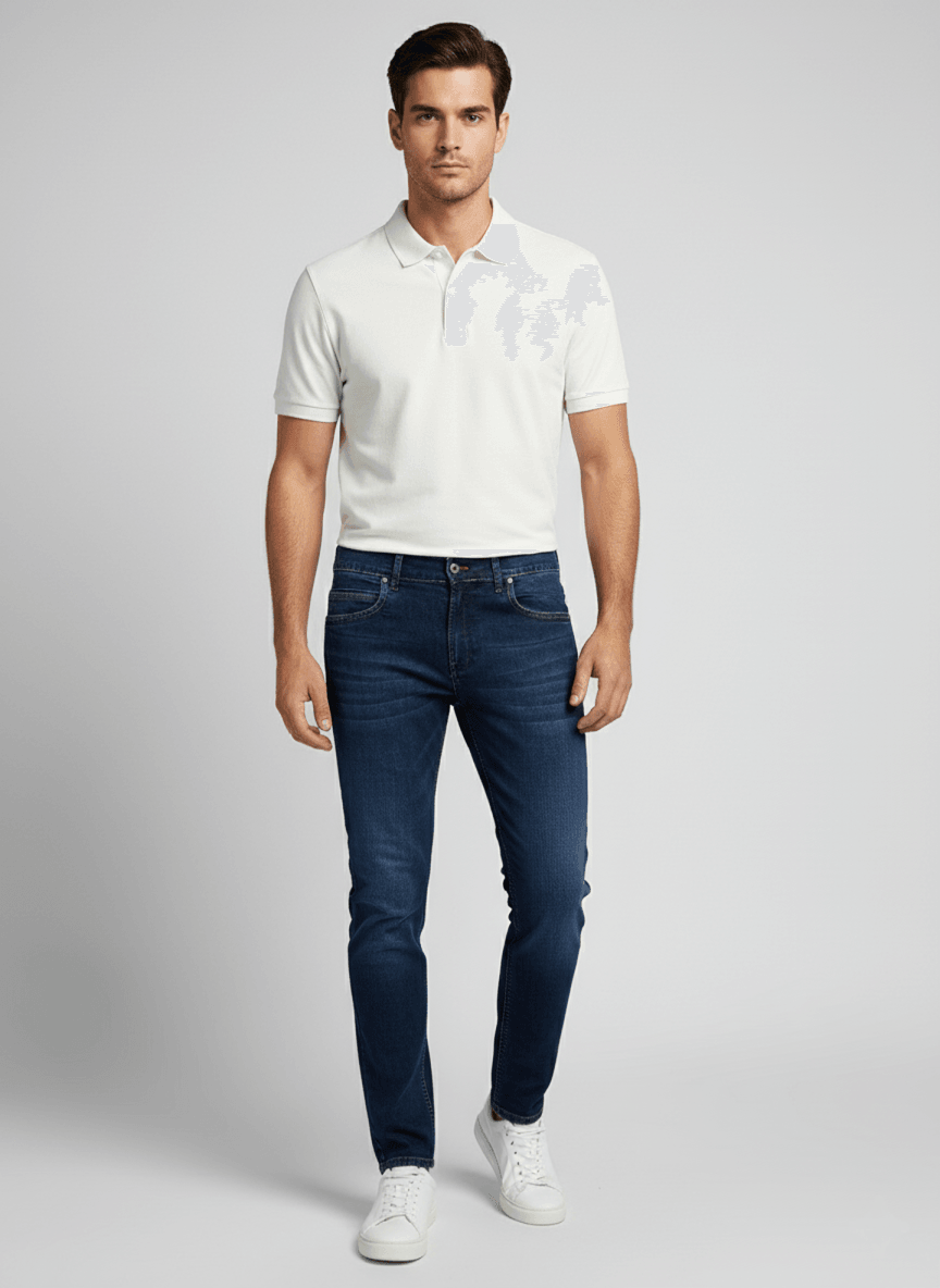 Elit Muške farmerke Regular fit, Teget