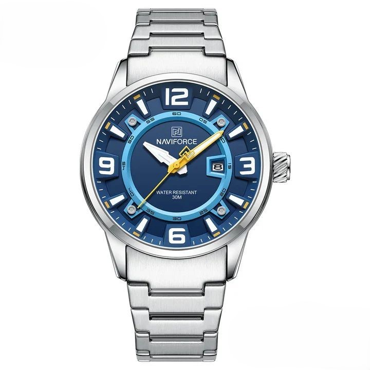 Naviforce Muški sat 8044, Srebrno - plavi
