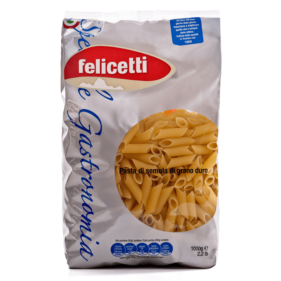 FELICETTI Testenina Penne ritorte Gastronomia, 1000g