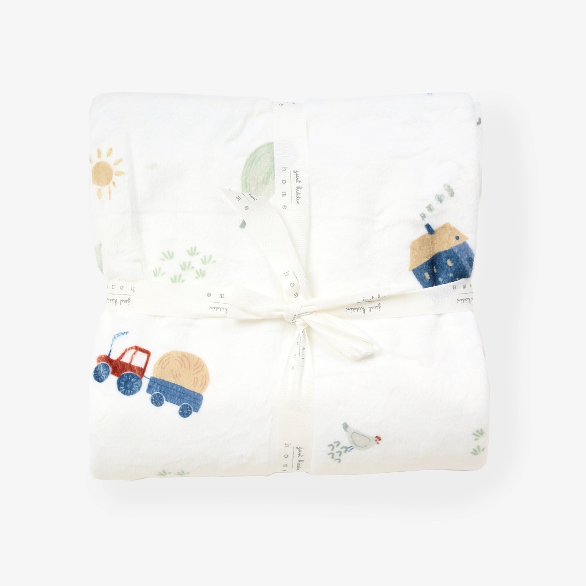 JUST KIDDIN Prekrivač Organic, 100x75 cm, Beli