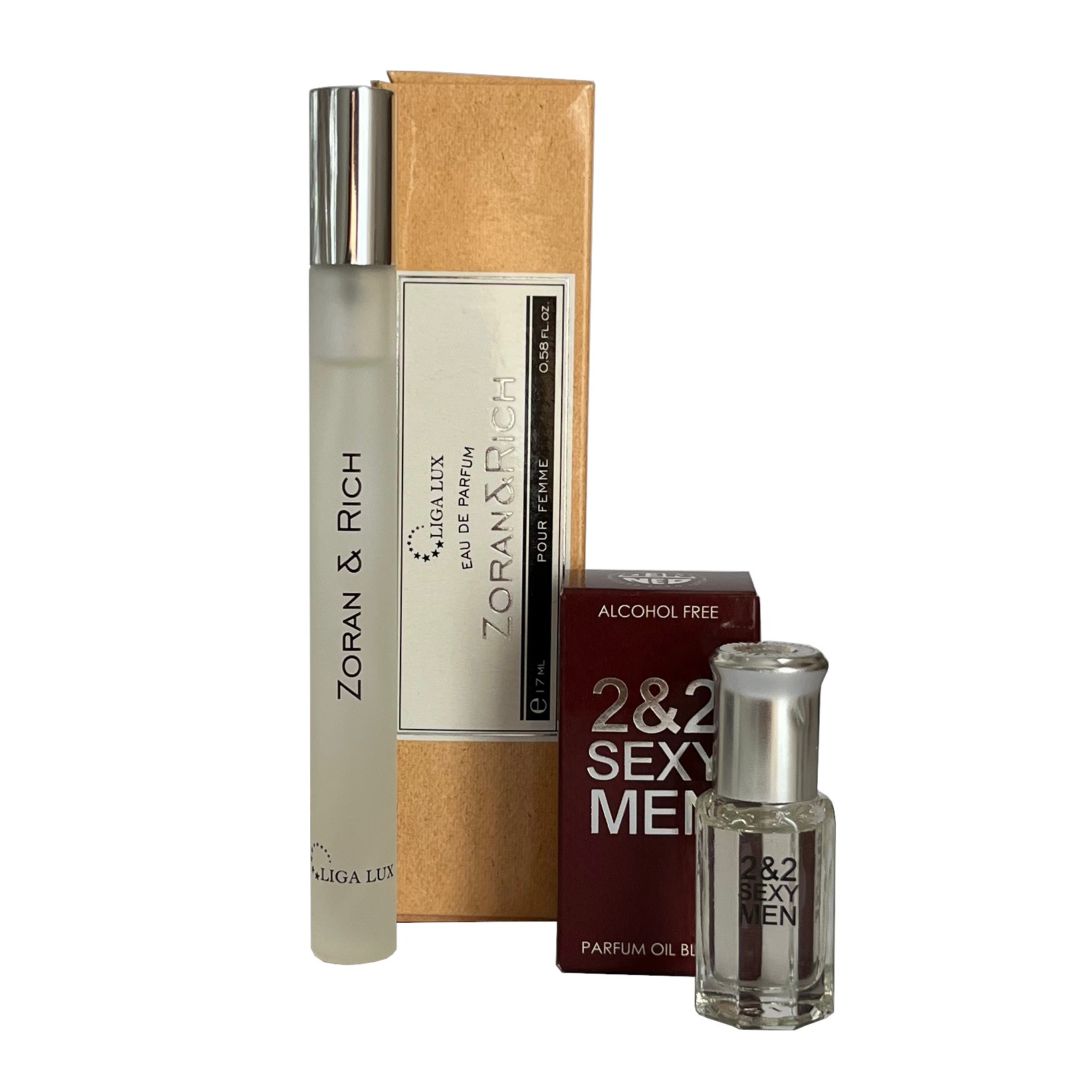 Muški set parfema Zoran & Rich, EDT, 17 ml + Parfemsko ulje 2x2 Sexy Men, 6 ml