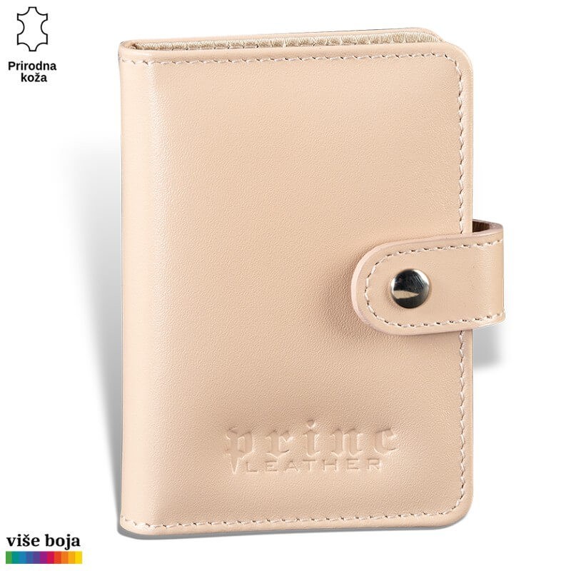 Princ Leather Novčanik za kartice, Bež