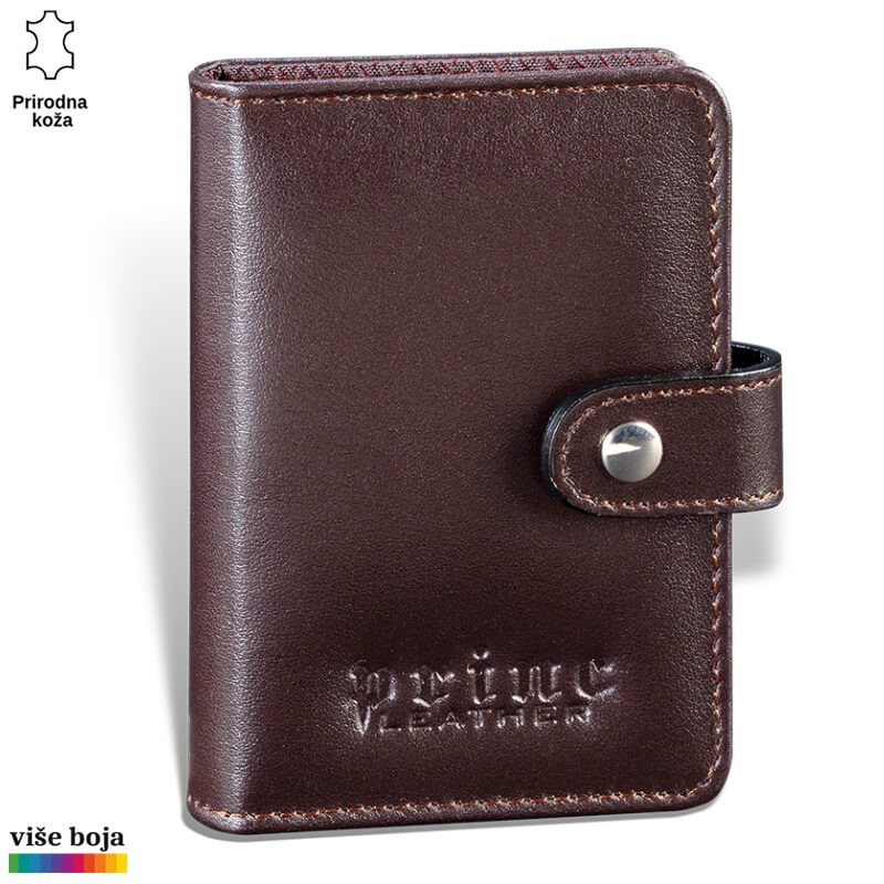 Princ Leather Novčanik za kartice, Braon