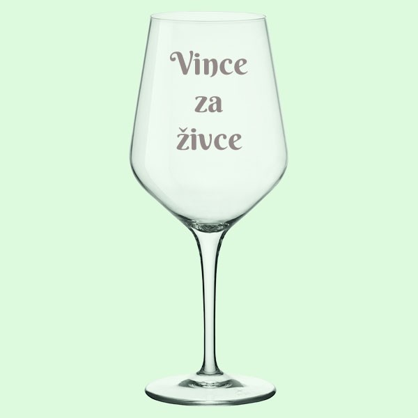 HAPPY PUMPKIN Čaša za vino ''Vince za živce''