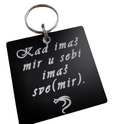 Happy Pumpkin P192 Privezak za ključeve, Crni